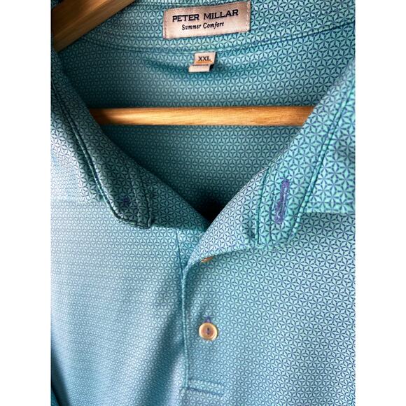 Peter Millar Men's Size XXL Polo Golf Shirt Casual Collared Short Sleeve - Picture 6 of 9